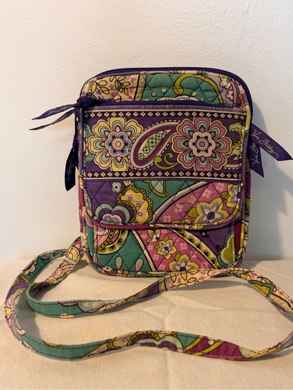 Vera Bradley Multicolor Paisley Quilted Crossbody